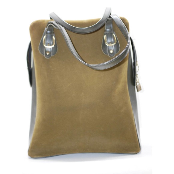 VTG Original Sarne Japan Tall Travel Tote Handbag Shoulder Bag with Lock and Key - Picture 7 of 16